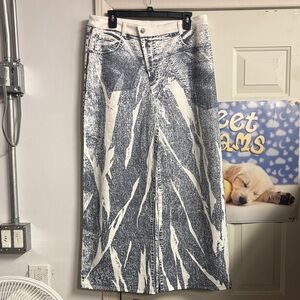 Abstract Graphic Printed Jean Pants size XL